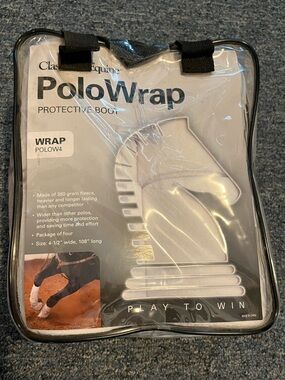 Classic Equine Polo Wrap Protective Boot - White, NWT